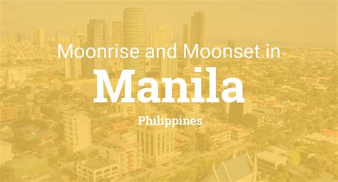 Moonrise, Moonset, and Moon Phase in Manila, June 2024.